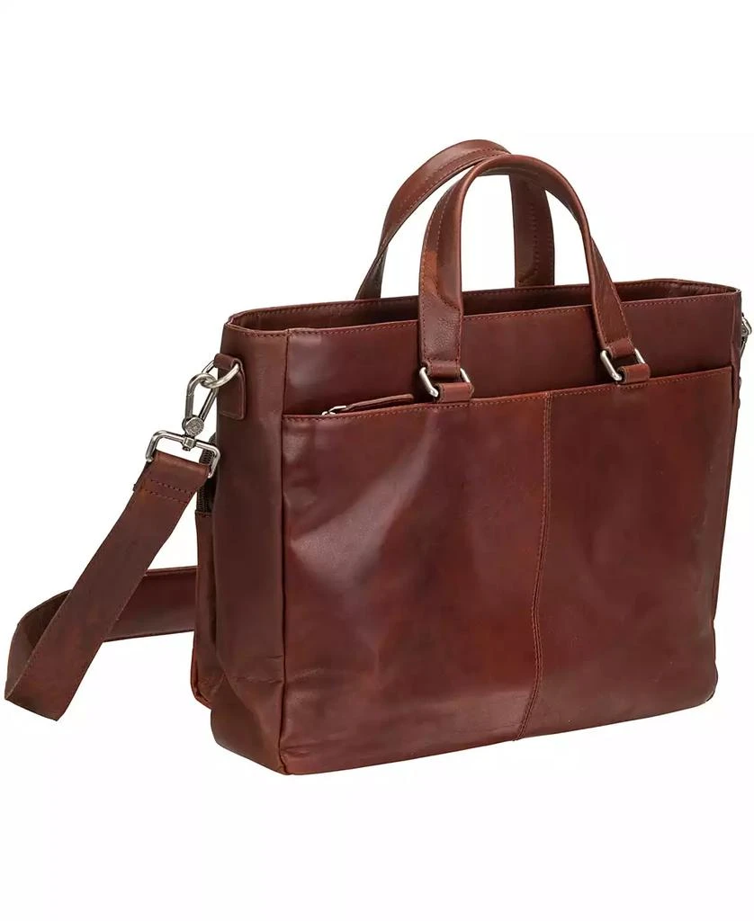 商品Mancini Leather Goods|Men's Buffalo Single Compartment Briefcase for 14" Laptop,价格¥2040,第2张图片详细描述