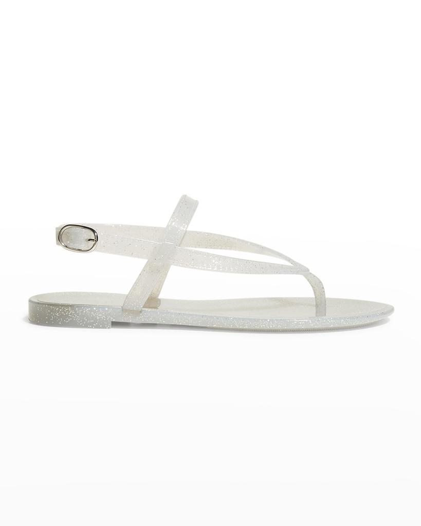 商品Stuart Weitzman|Summer Shimmer Jelly Sandals,价格¥400,第3张图片详细描述