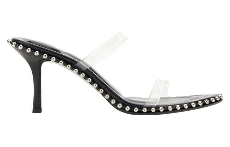 商品[国内直发] Alexander Wang|alexander wang亚历山大王 时尚露趾 一字带凉鞋 女款 黑色,价格¥2649,第3张图片详细描述