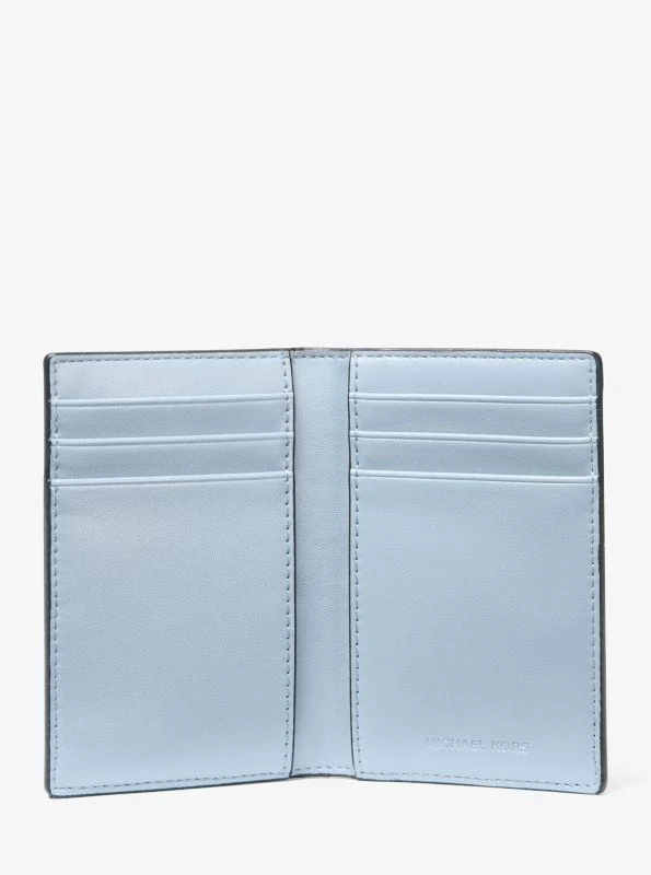 商品Michael Kors|Rivington Striped Logo Bi-Fold Card Case,价格¥225,第2张图片详细描述