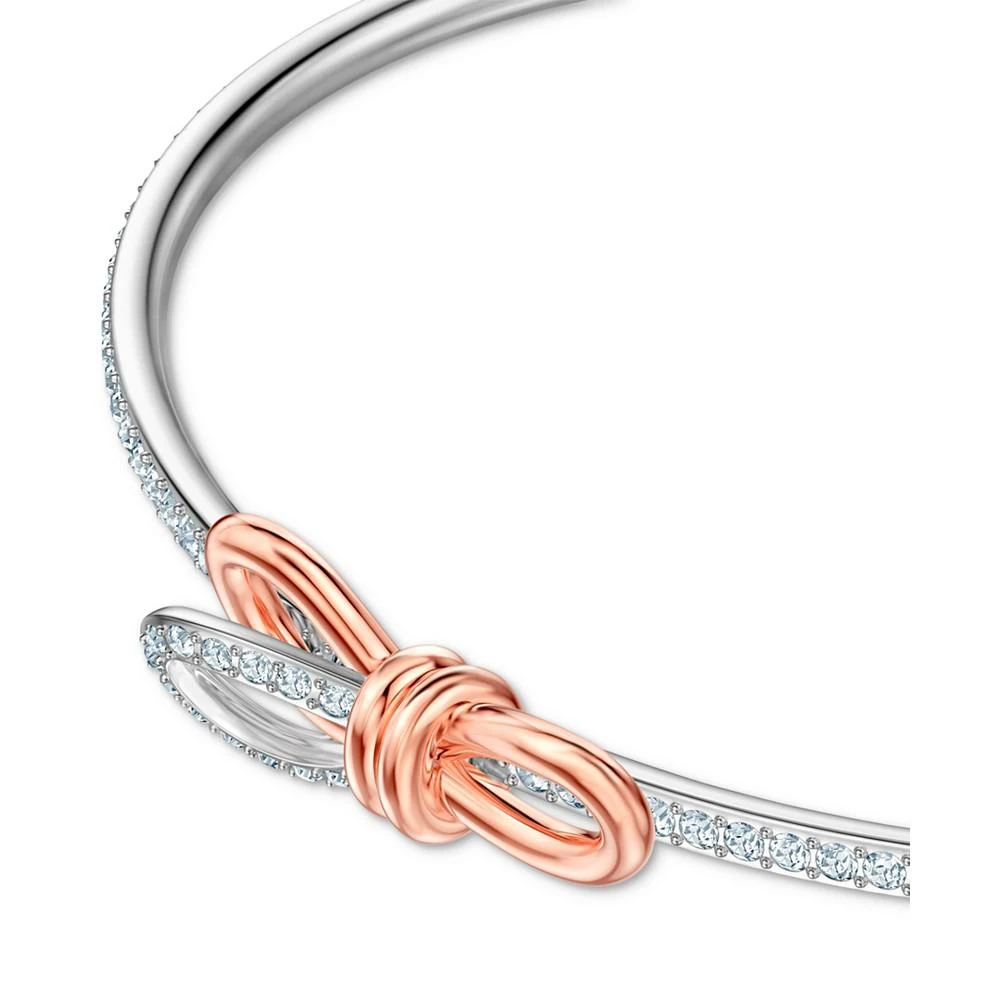 商品Swarovski|Two-Tone Pavé Bow Slider Bracelet,价格¥734,第3张图片详细描述