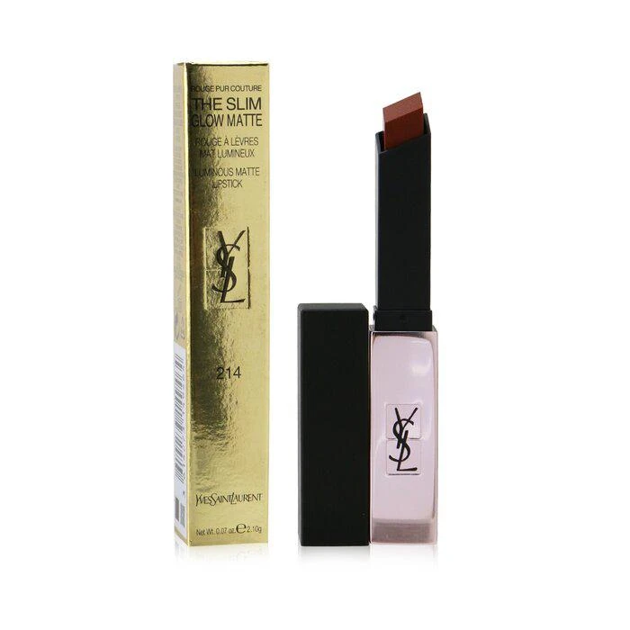 商品Yves Saint Laurent|Yves Saint Laurent 小粉条哑光口红 - # 214 琥珀南瓜棕 -214 琥珀南瓜棕(2.1g/0.07oz),价格¥404,第2张图片详细描述