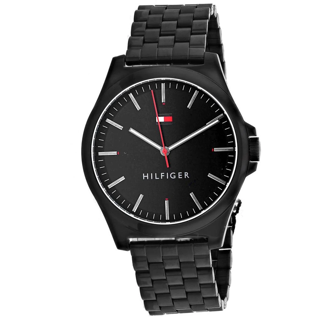 商品Tommy Hilfiger|Tommy Hilfiger Men's Black dial Watch,价格¥840,第1张图片