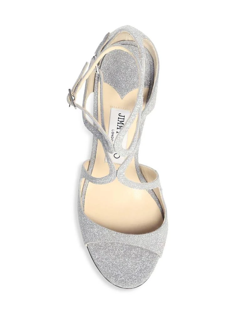 商品Jimmy Choo|Lang Shimmer Suede Sandals,价格¥2549,第5张图片详细描述