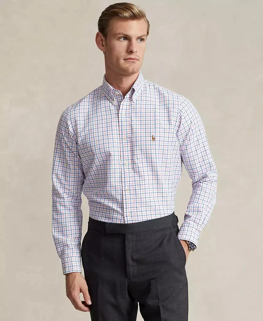 商品Ralph Lauren|Men's Classic-Fit Tattersall Performance Shirt,价格¥367,第1张图片