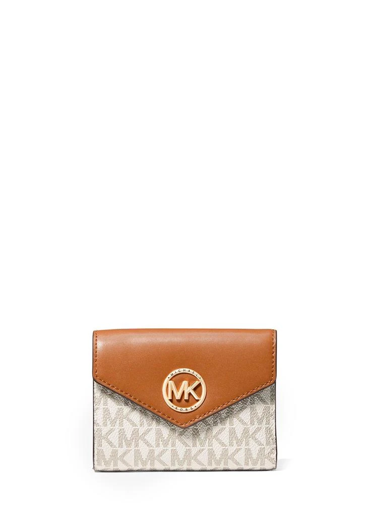 商品Michael Kors|Carmen medium logo and leather tri-fold envelope wallet,价格¥1289,第1张图片