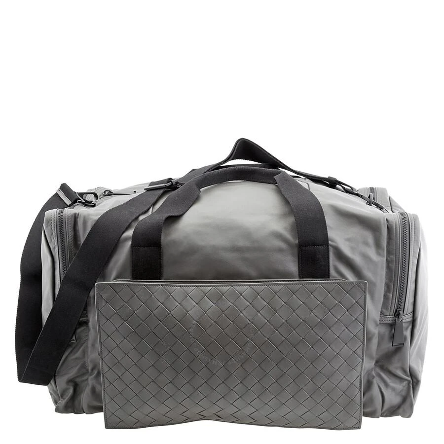商品Bottega Veneta|Men's Leather Duffle Bag In Grey,价格¥12019,第1张图片