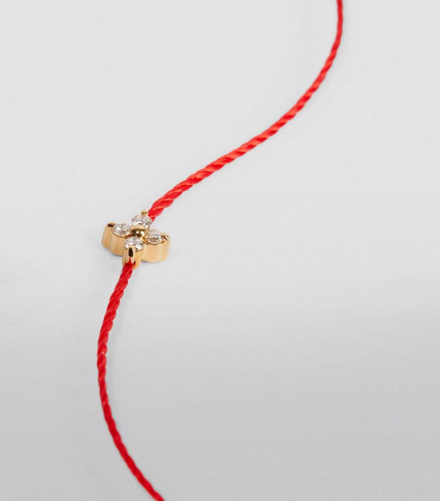 Yellow Gold and Diamond Shiny String Bracelet商品第9张图片规格展示