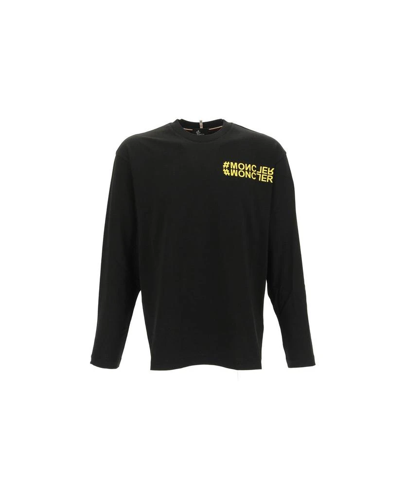 商品Moncler|Moncler Grenoble Logo Printed Long-sleeve T-shirt,价格¥1780,第1张图片