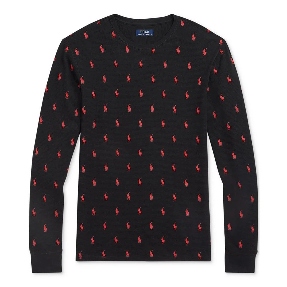 商品Ralph Lauren|Men's Waffle-Knit Thermal Sleep Shirt,价格¥452,第5张图片详细描述