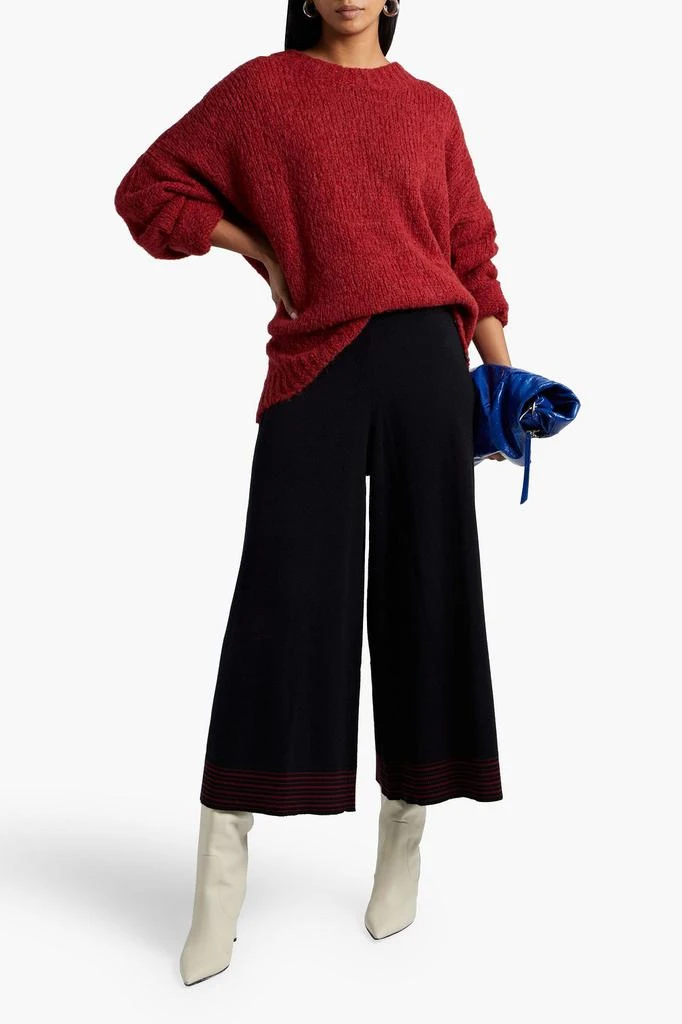 商品ROKSANDA|Cropped striped wool and cashmere-blend wide-leg pants,价格¥1268,第4张图片详细描述