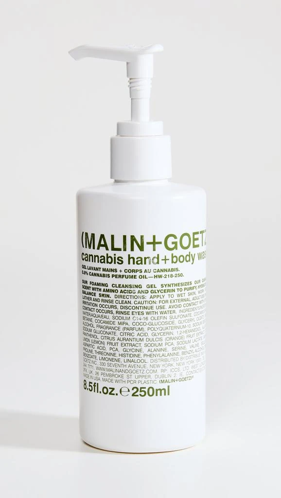 商品Malin + Goetz|MALIN+GOETZ Cannabis 洗手液+沐浴露,价格¥211,第1张图片