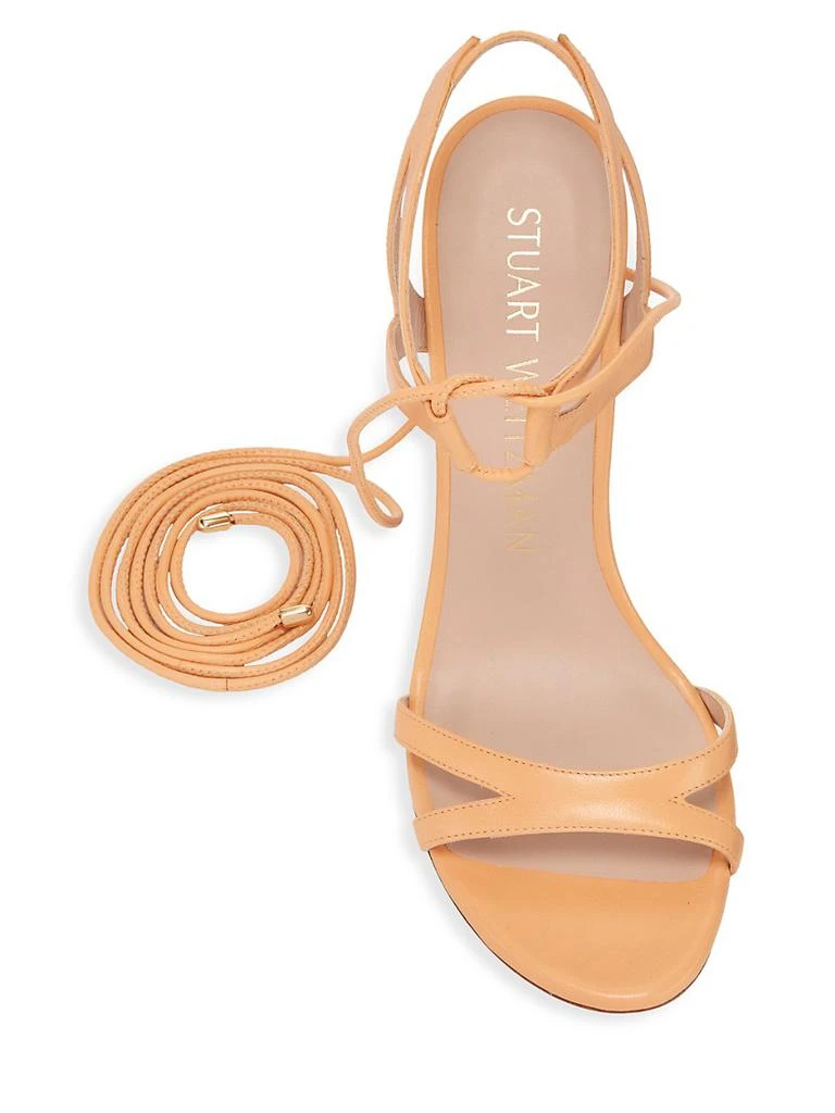 商品Stuart Weitzman|Soiree 100 Lace-Up Sandals,价格¥1260,第5张图片详细描述