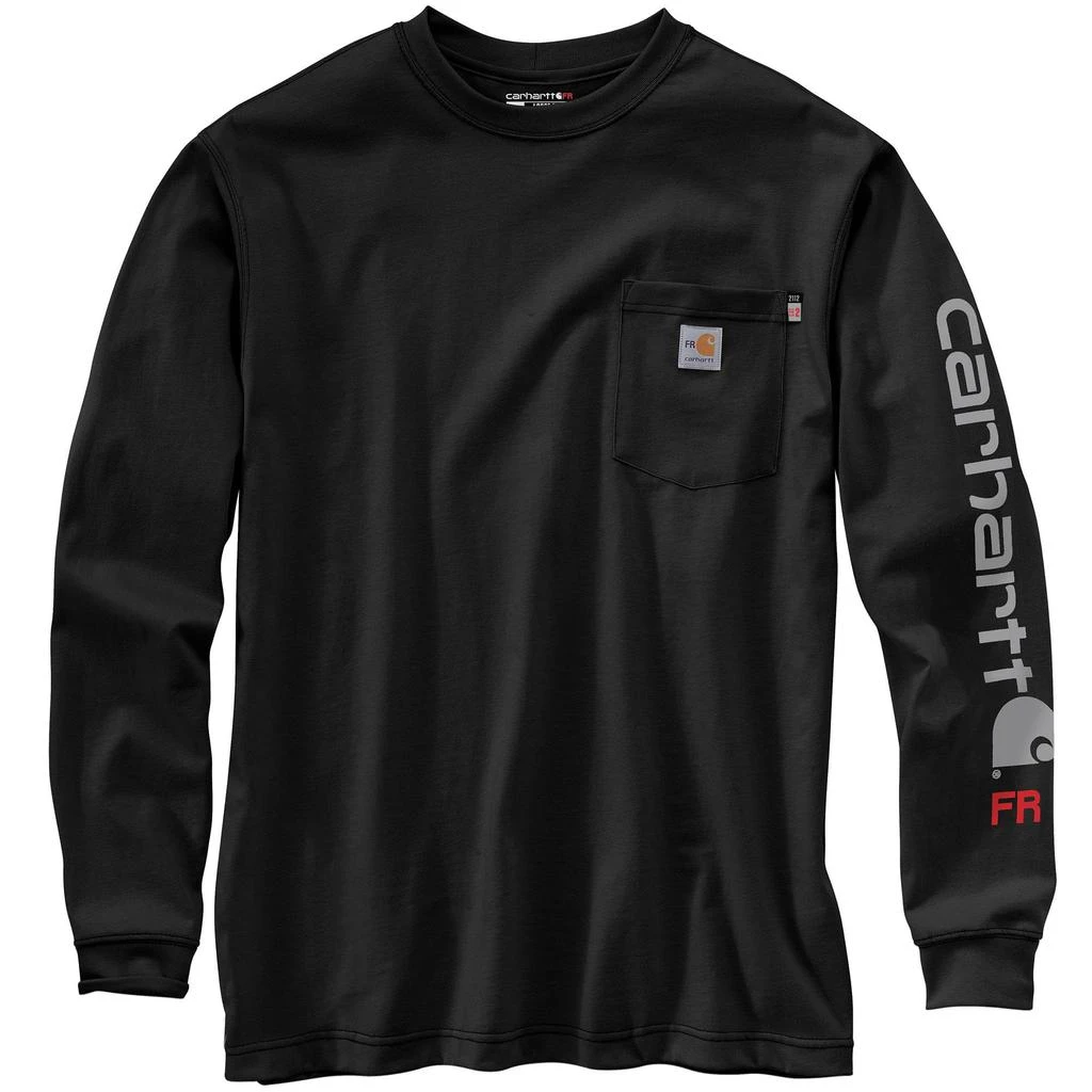 商品Carhartt|Flame Resistant Force Original Fit Midweight Long Sleeve Signature Sleeve Logo T-Shirt,价格¥627,第1张图片