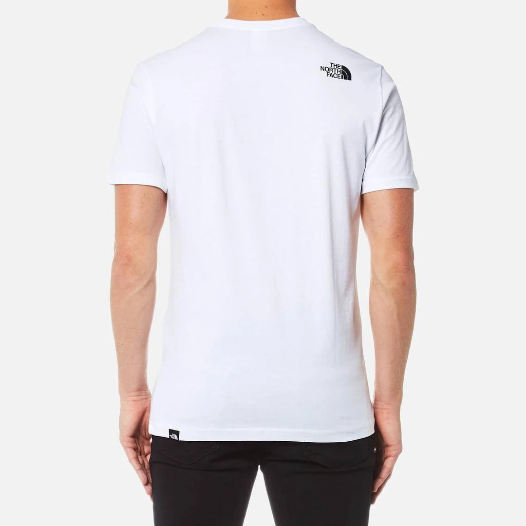 商品The North Face|The North Face Men's Short Sleeve Fine T-Shirt - TNF White/TNF Black,价格¥215,第2张图片详细描述