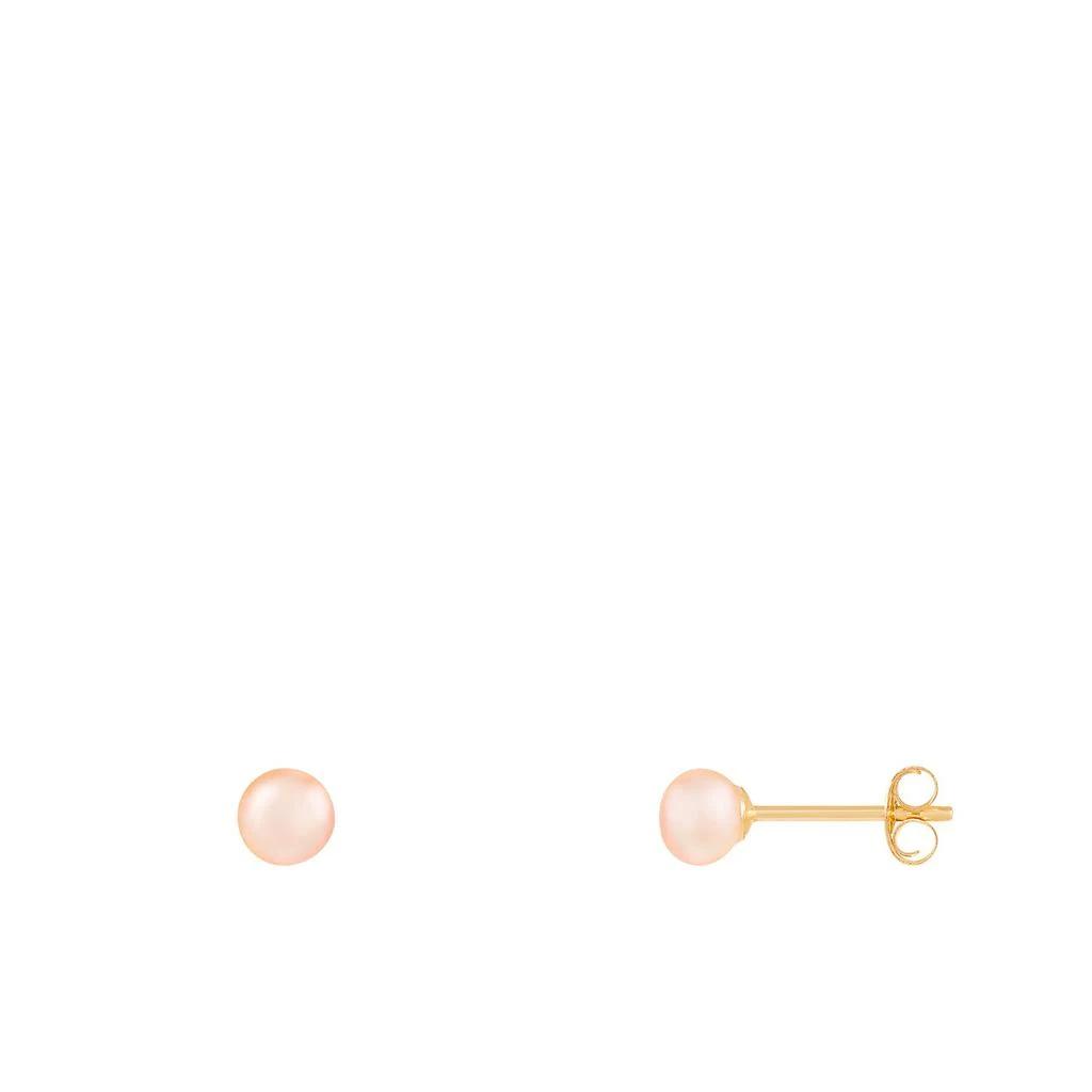 14k Yellow Gold 4-5mm Pearl Earrings 商品