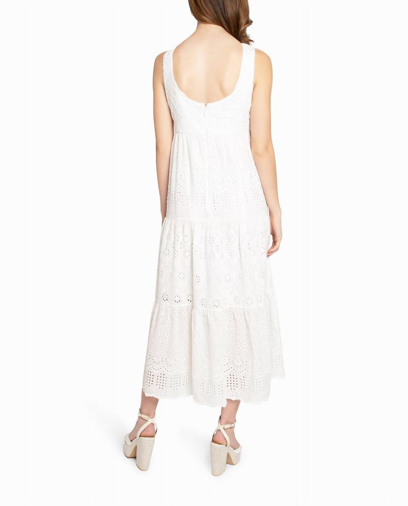Embellished Eyelet Maxi Dress In White  On Sale Now with Up to 44% Off |  Discover Exclusive Deals & Savings at BeyondStyle  Authentic Nicole Miller  women|clothing|dresses with Limited-Time Discounts, Free