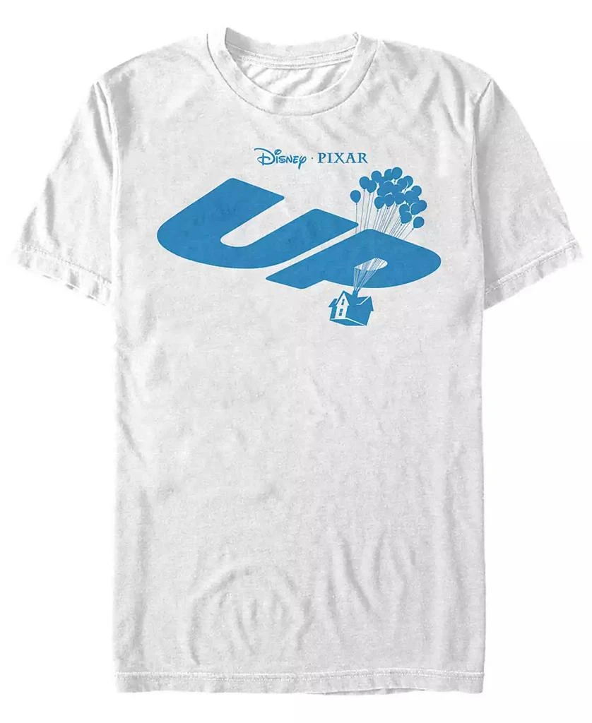 商品Disney|Disney Pixar Men's Up Blue Balloon House Logo, Short Sleeve T-Shirt,价格¥186,第1张图片
