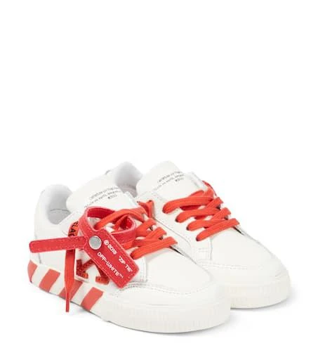 商品Off-White|Low Vulcanized皮革运动鞋,价格¥1630,第1张图片