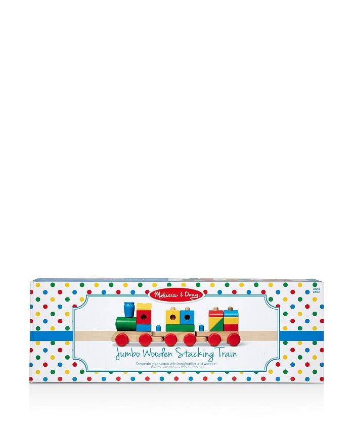 商品Melissa & Doug|Wooden Jumbo Stacking Train Classic - Ages 2+,价格¥484,第1张图片详细描述