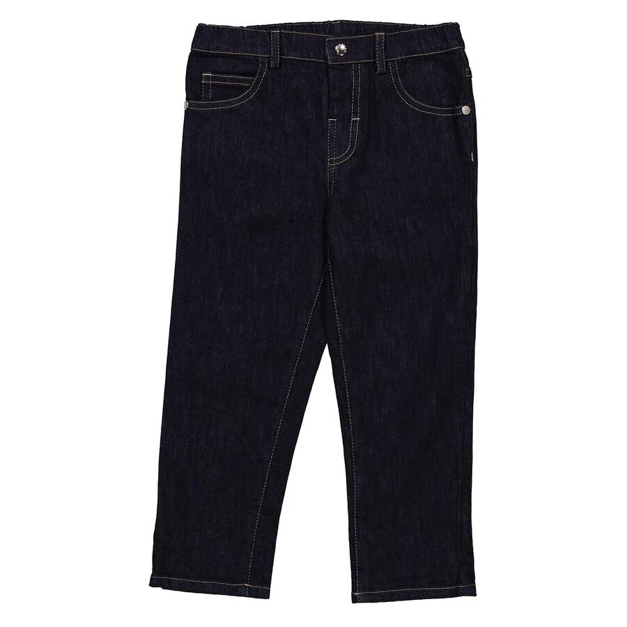 商品Moncler|Kids Embroidered Straight-Leg Denim Jeans,价格¥1020,第1张图片