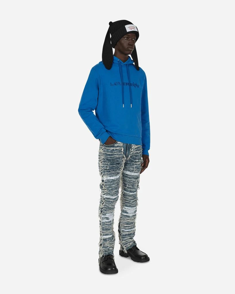 商品Charles Jeffrey Loverboy|Logo Hooded Sweatshirt Blue,价格¥541,第4张图片详细描述