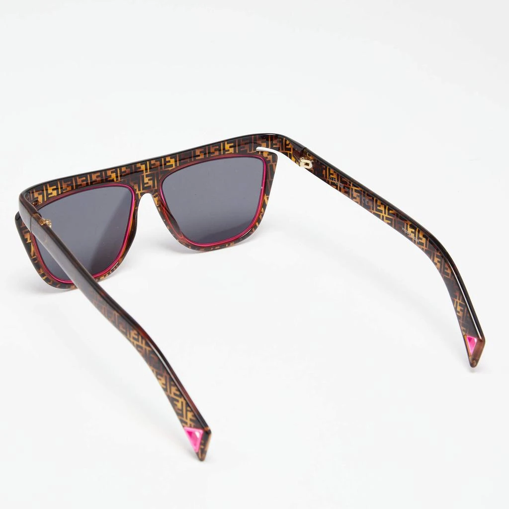 商品[二手商品] Fendi|Fendi Zucca Havana/ Grey FF 0384 Aviator Sunglasses,价格¥2707,第3张图片详细描述