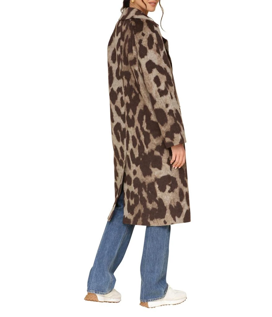 商品Avec Les Filles|Leopard Print Relaxed Walker Coat,价格¥1126,第3张图片详细描述