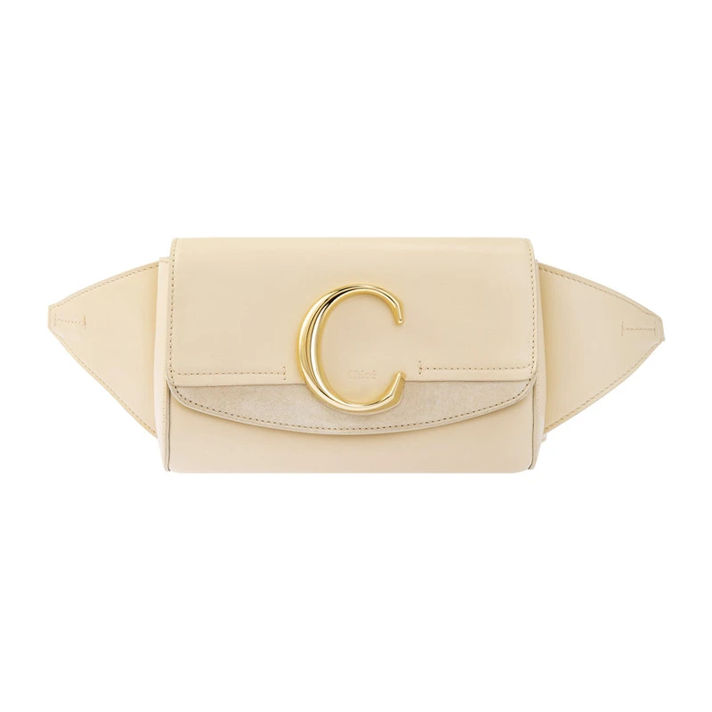 商品[国内直发] Chloé|Chloe' 蔻依 米色女士腰包 C19US195-A37-290,价格¥3968,第1张图片