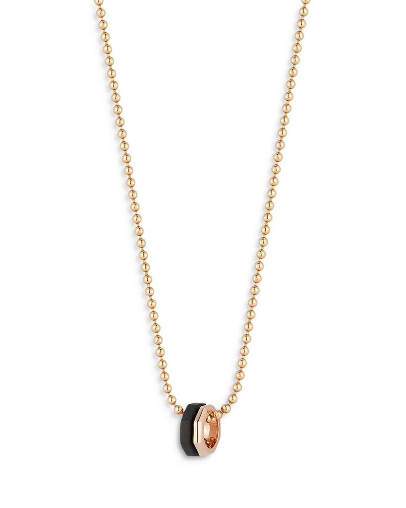 商品Walters Faith|18K Rose Gold Ebony Hexagon Bead Chain Pendant Necklace, 18",价格¥40701,第1张图片