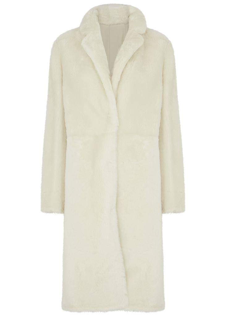 Ivory reversible shearling coat商品第1张图片规格展示