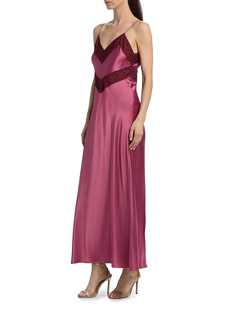 商品LOVESHACKFANCY|Lace-Trim Silk Maxi Dress,价格¥3589,第4张图片详细描述