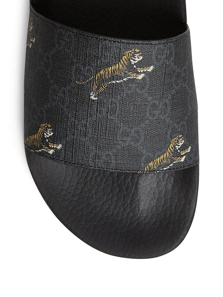 商品Gucci|GG Supreme Tigers Slide Sandal,价格¥3346,第4张图片详细描述