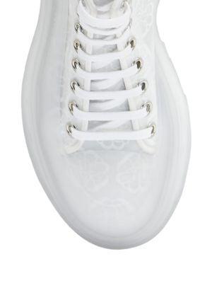 商品Alexander McQueen|Tread Slick Transparent Floral Boots,价格¥2352,第6张图片详细描述
