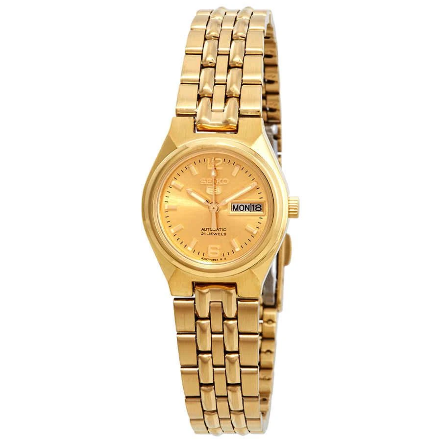 商品Seiko|Series 5 Automatic Gold Dial Ladies Watch SYMK36,价格¥937,第1张图片