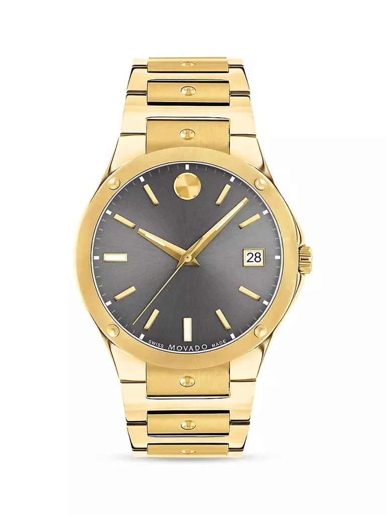 商品Movado|Yellow PVD Bracelet Watch,价格¥10450,第1张图片