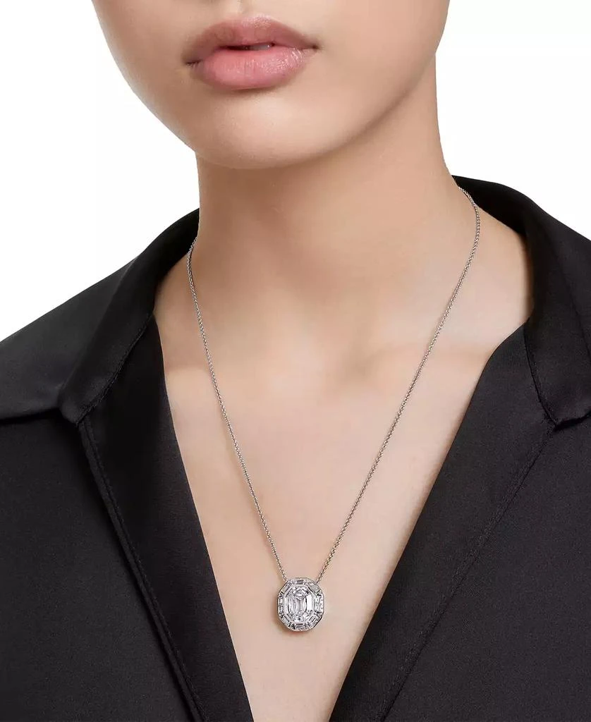 商品Swarovski|Mesmera Silver-Tone Crystal Pendant Slider Necklace, 29-1/2",价格¥1750,第5张图片详细描述