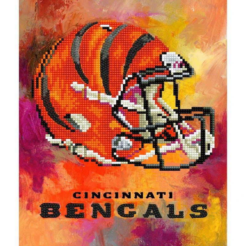 商品Sporticulture|NFL Cincinnati Bengals Diamond Art Craft Kit,价格¥303,第1张图片