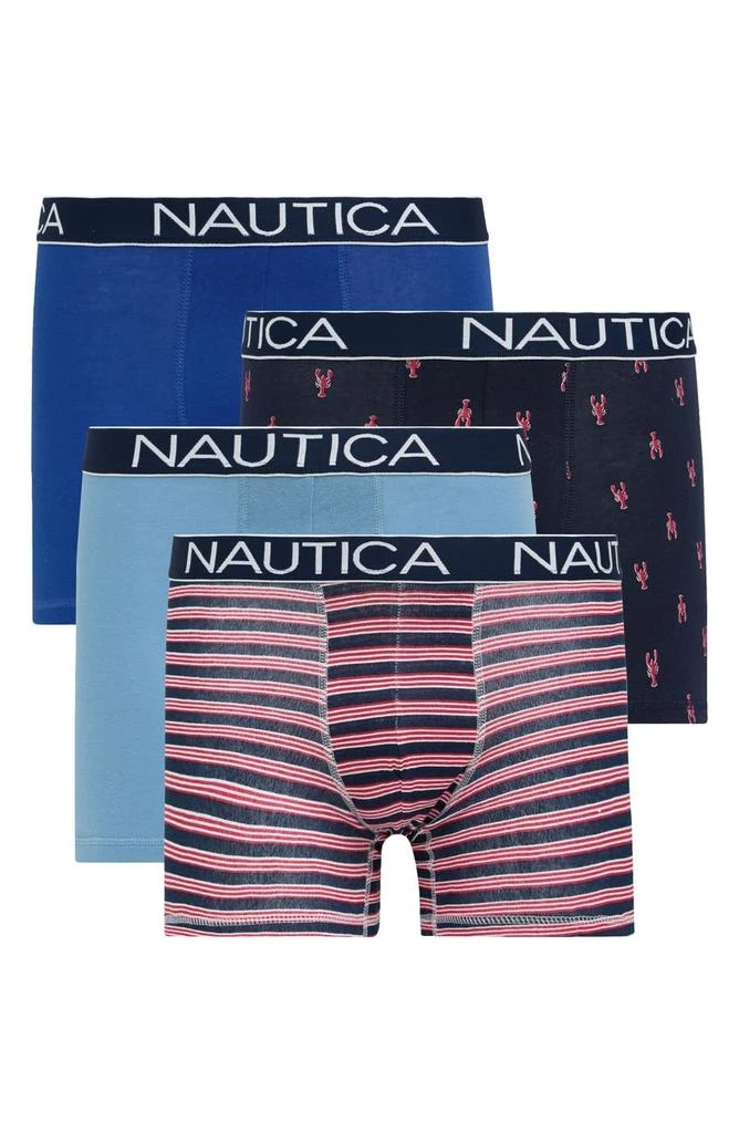 商品Nautica|4-Pack Stretch Boxer Briefs,价格¥113,第1张图片