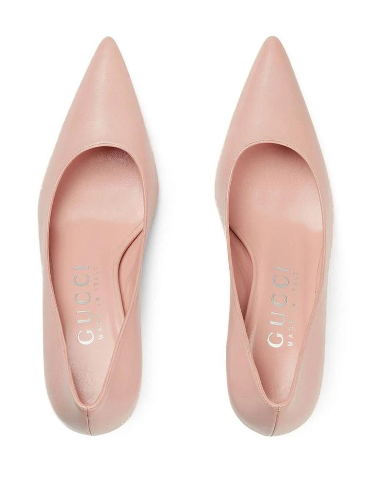 商品Gucci|GUCCI Anita leather pumps,价格¥5096,第2张图片详细描述