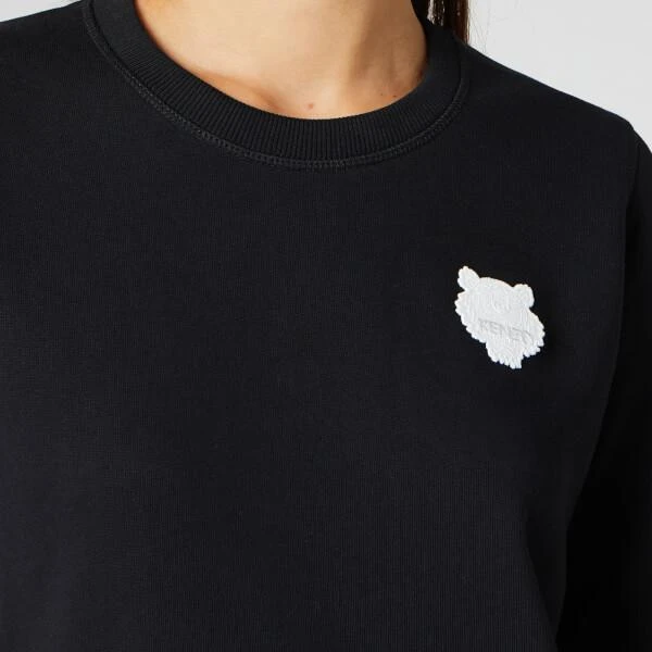 商品Kenzo|KENZO Women's Tiger Crest Cotto Moleton Dress - Black,价格¥980,第4张图片详细描述
