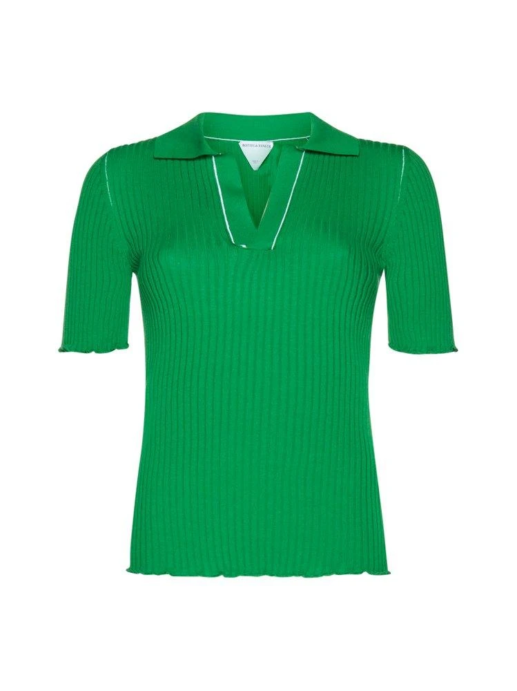 商品Bottega Veneta|Bottega Veneta V-Neck Polo Shirt,价格¥5327,第1张图片