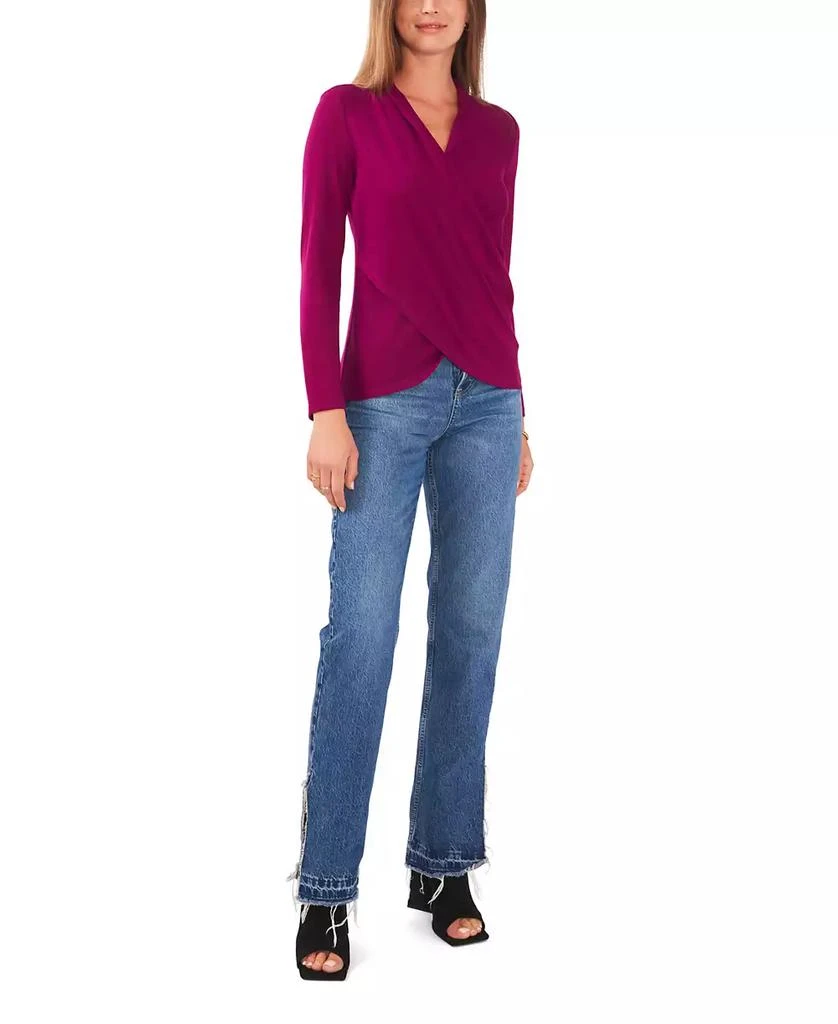 商品1. State|Women’s Cross-Front Long Sleeve Cozy Knit Top,价格¥264,第3张图片详细描述