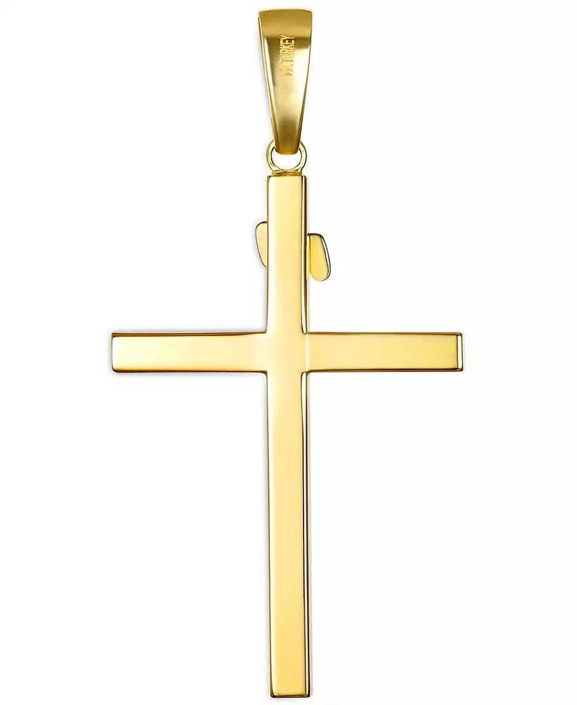 商品Macy's|Two-Tone Crucifix Pendant in 14k Gold & White Gold,价格¥3291,第3张图片详细描述