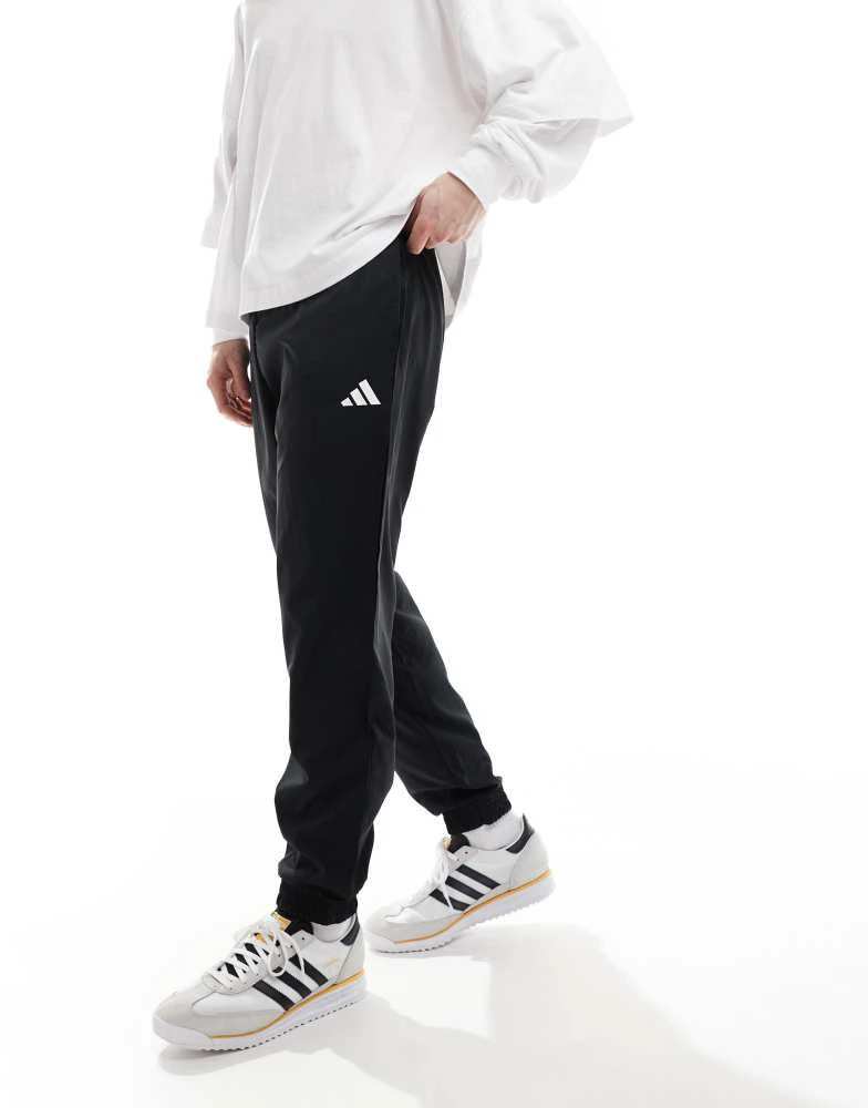 商品Adidas|adidas Essentials small logo stanford pants in black / white,价格¥347,第3张图片详细描述