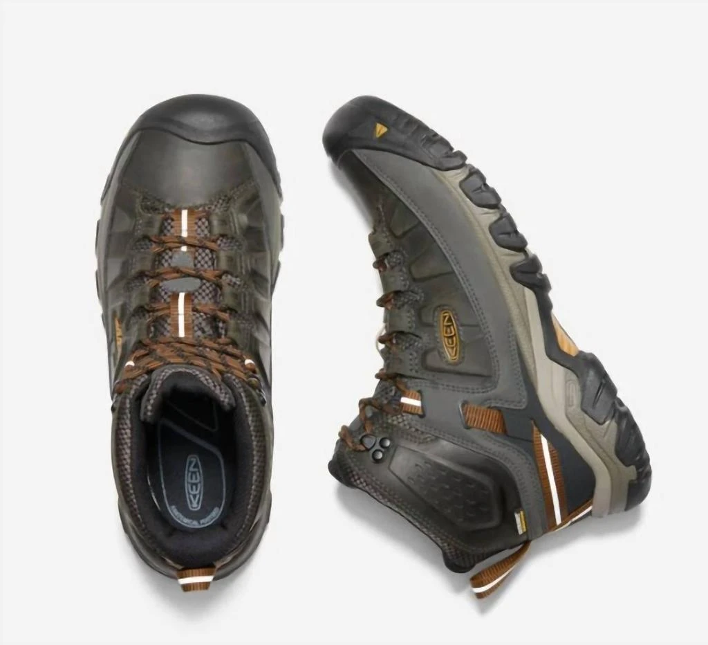 商品Keen|Men's Targhee Iii Waterproof Boot In Black Olive/golden Brown,价格¥1007,第2张图片详细描述