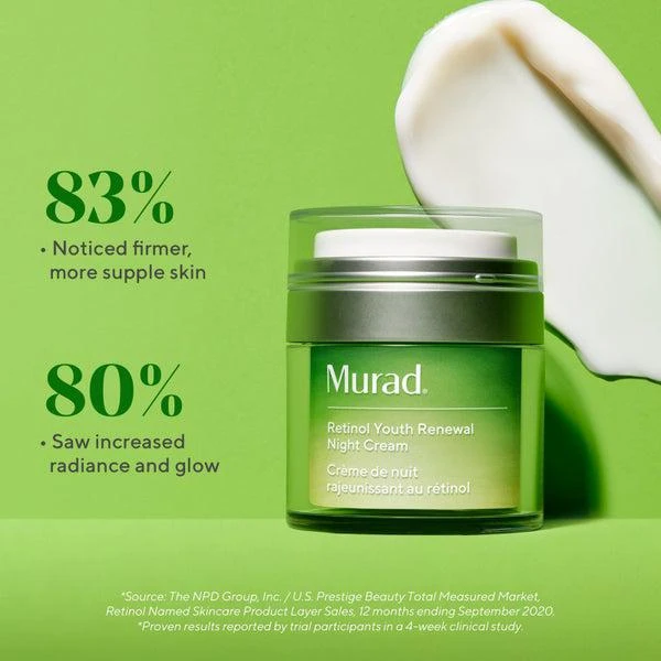 商品Murad|Murad Retinol Youth Renewal Night Cream 50ml,价格¥722,第3张图片详细描述