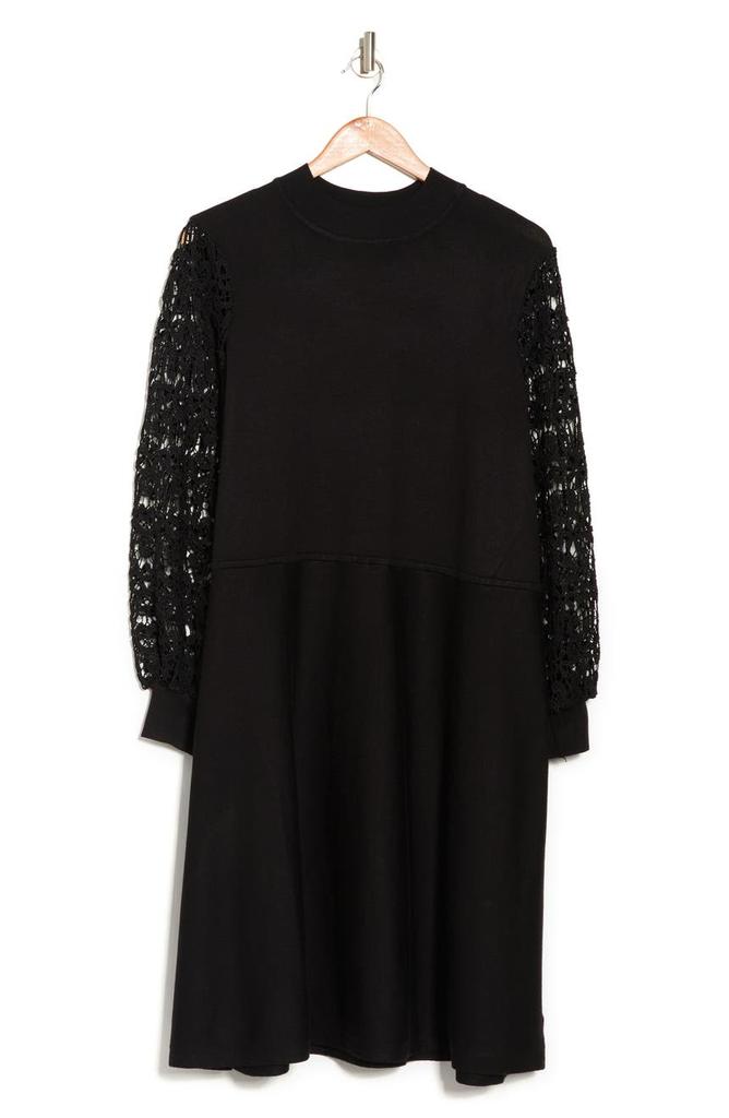 Lace Sleeve Sweater Dress商品第3张图片规格展示