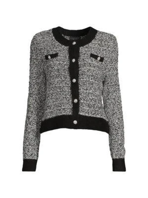 商品Laundry by Shelli Segal|Faux Pearl Cardigan,价格¥238,第3张图片详细描述