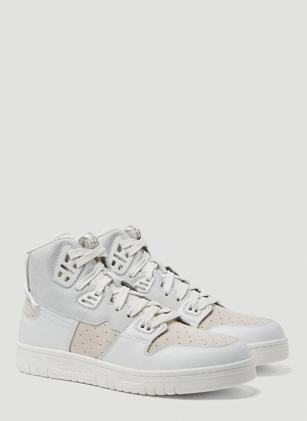 商品Acne Studios|08STHLM High Top Sneakers in White,价格¥1726,第2张图片详细描述